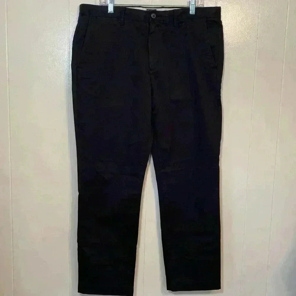J. Crew Black Broken In Chino Mens Pants Size 36X30.